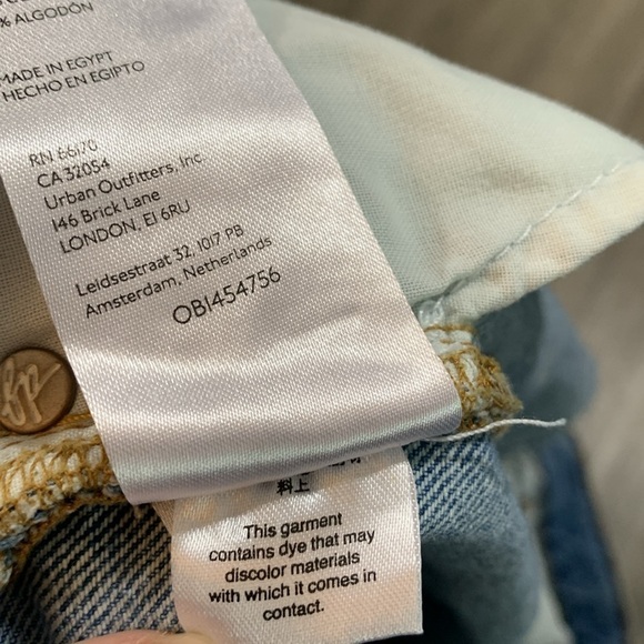 Free People We the Free Makai Distressed Blue Fray Hem Button Fly Denim Shorts - Picture 10 of 11